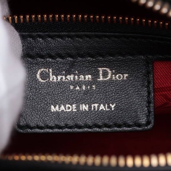 (SOLD) Lady Dior Medium Cannage Bag Black - Picture 7 of 11